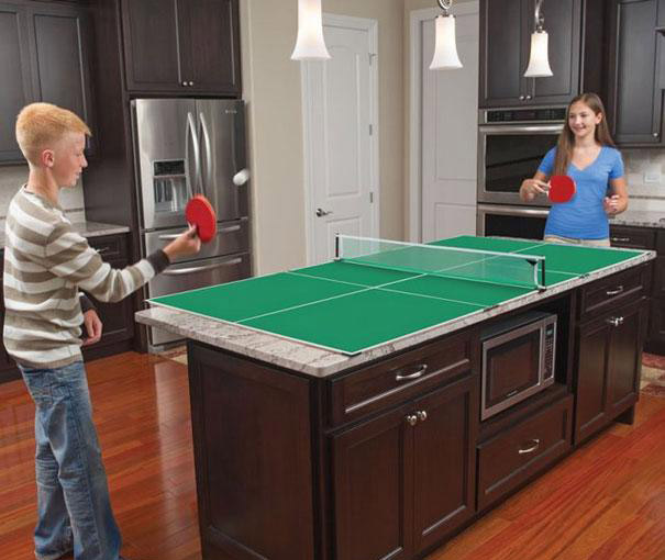 kitchen ping pong table