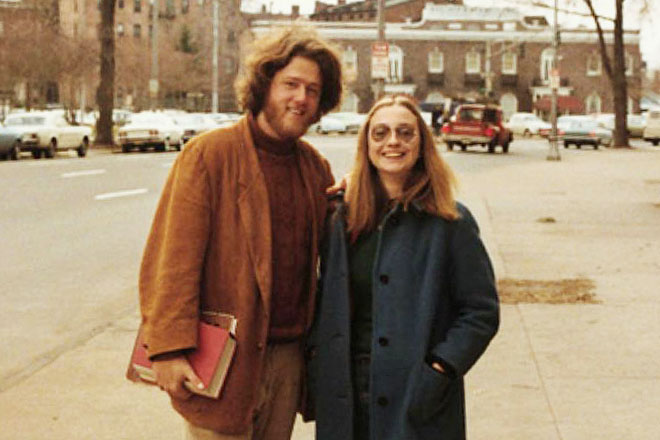 Bill Clinton and Hillary Clinton young